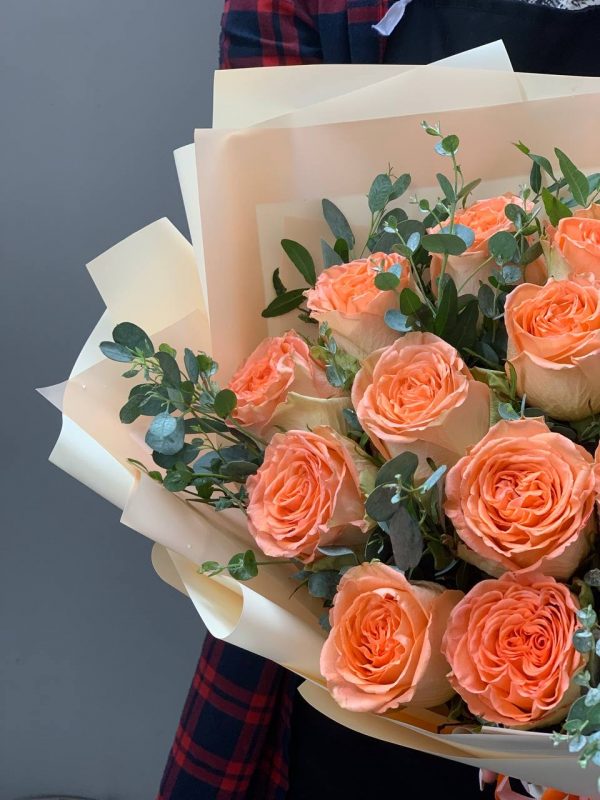 BOUQUET ORANGE ROSE