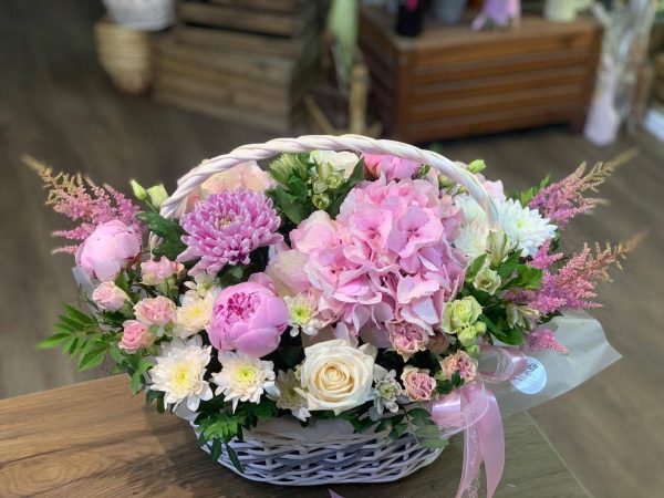 SUMMER PINK BASKET L