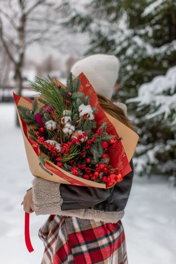 WINTER BOUQUET RED L